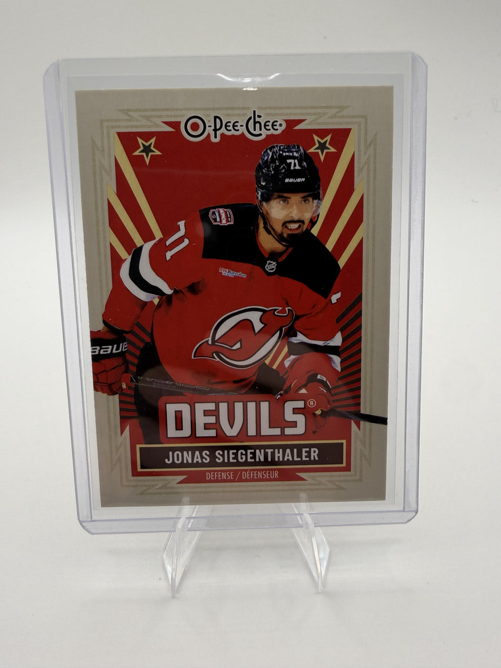 2025-26 O-Pee-Chee Jonas Siegenthaler Card Retro