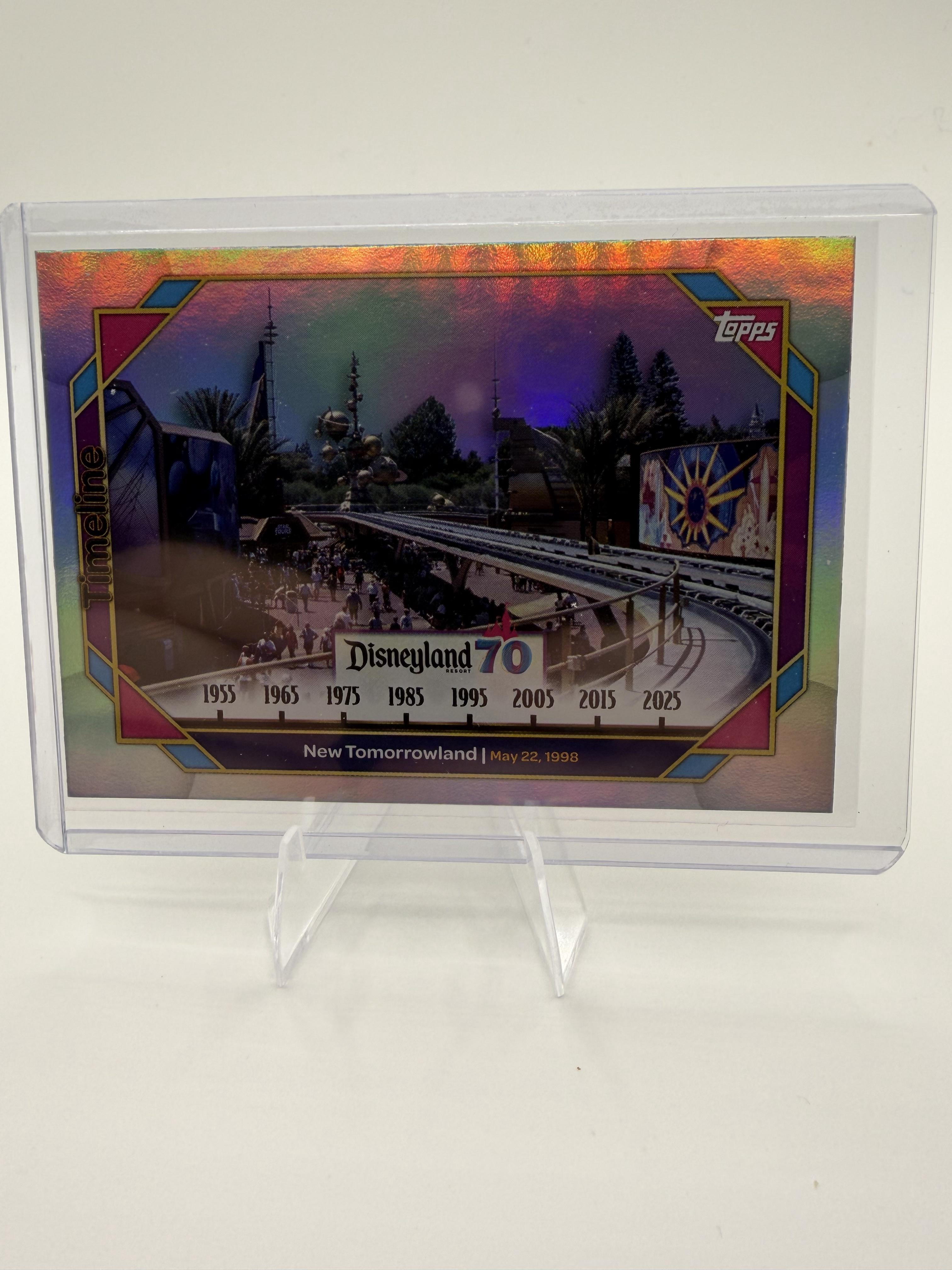 2025 Topps Disneyland 70th  New Tomorrowland #98 Rainbow Foil