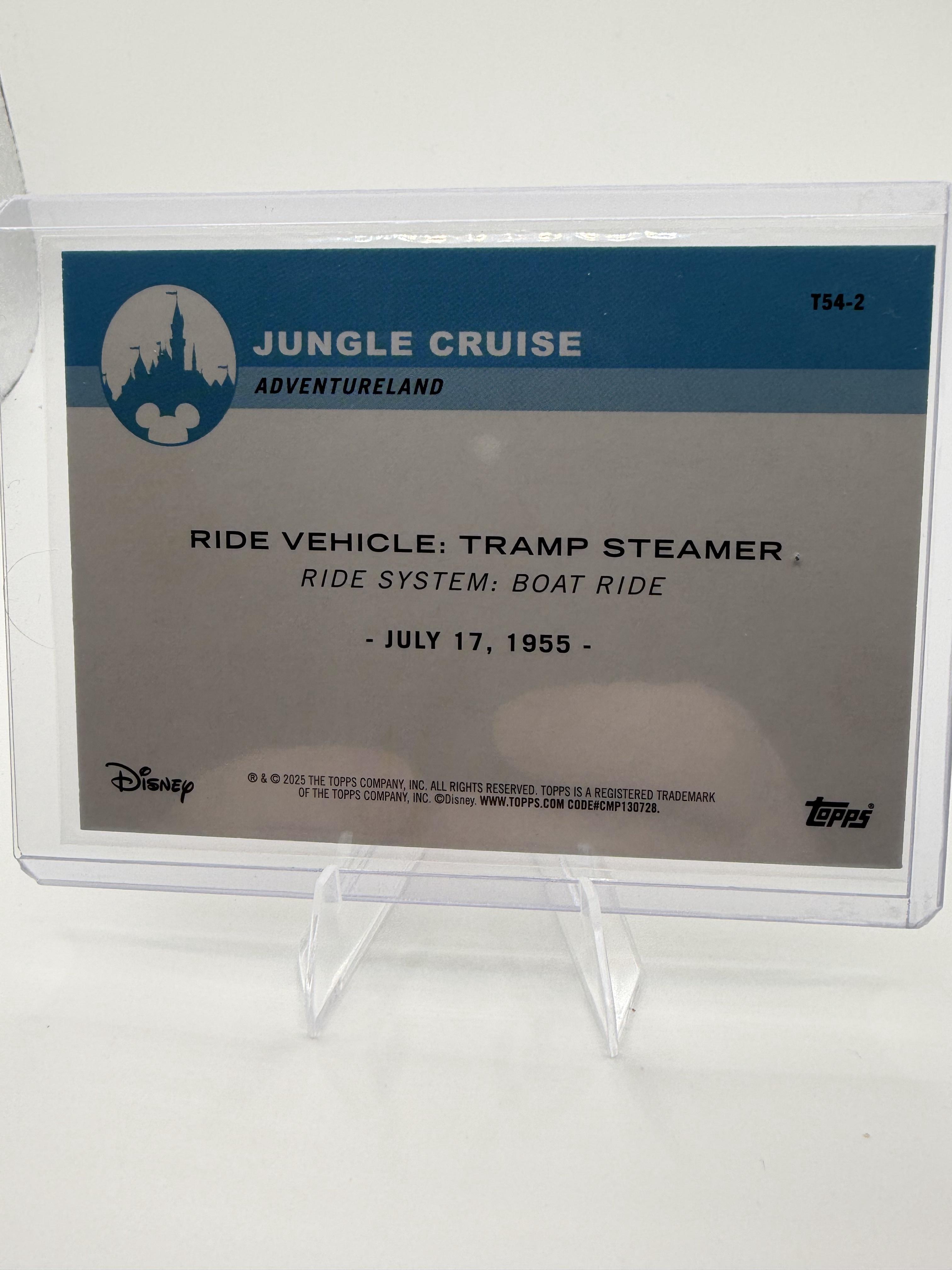 2025 Topps Disneyland 70th Tramp Steamer Jungle Cruise #T54-2 Rainbow Foil