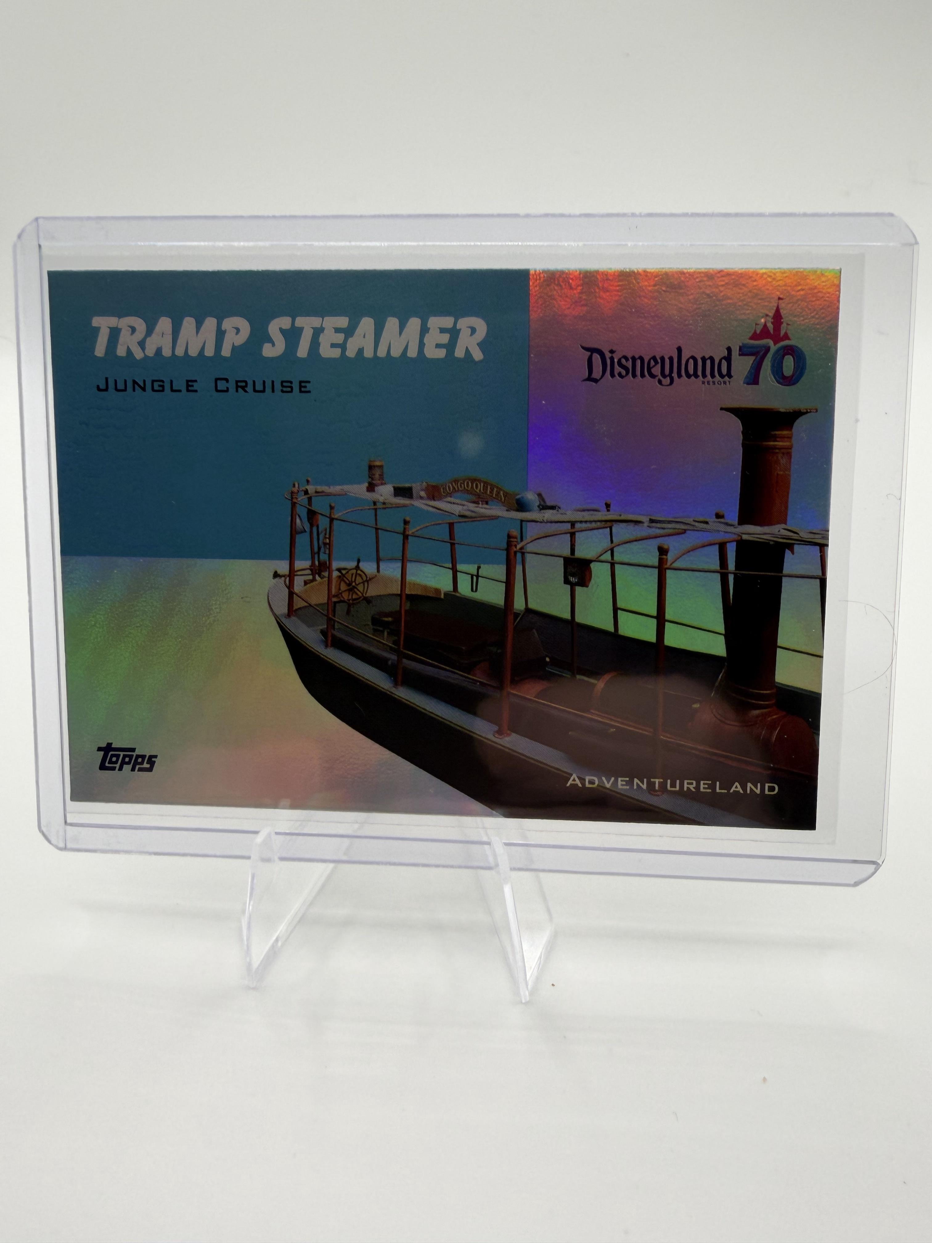 2025 Topps Disneyland 70th Tramp Steamer Jungle Cruise #T54-2 Rainbow Foil
