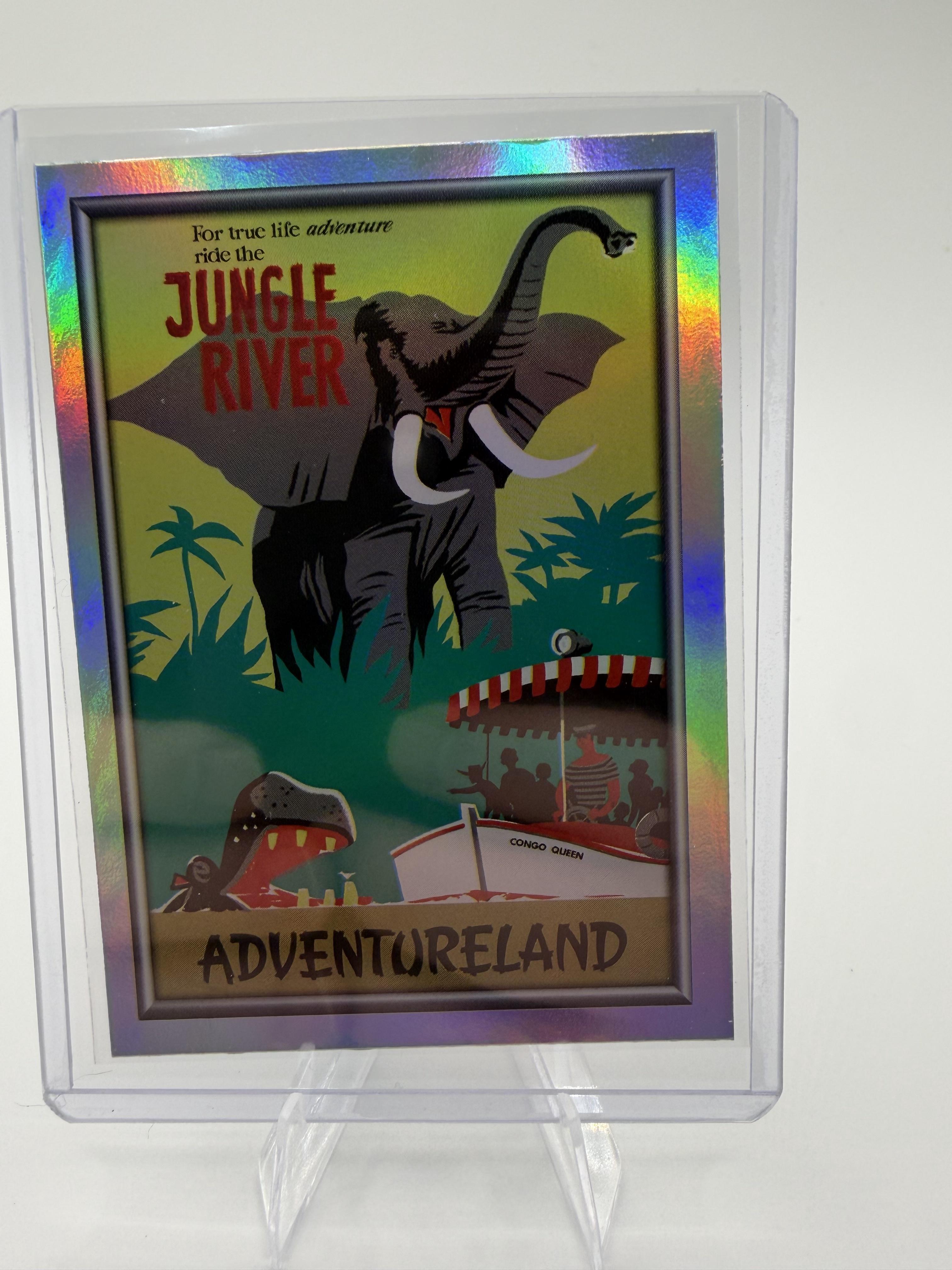 2025 Topps Disneyland 70th  Jungle Cruise #P-1 Rainbow Foil Parallel