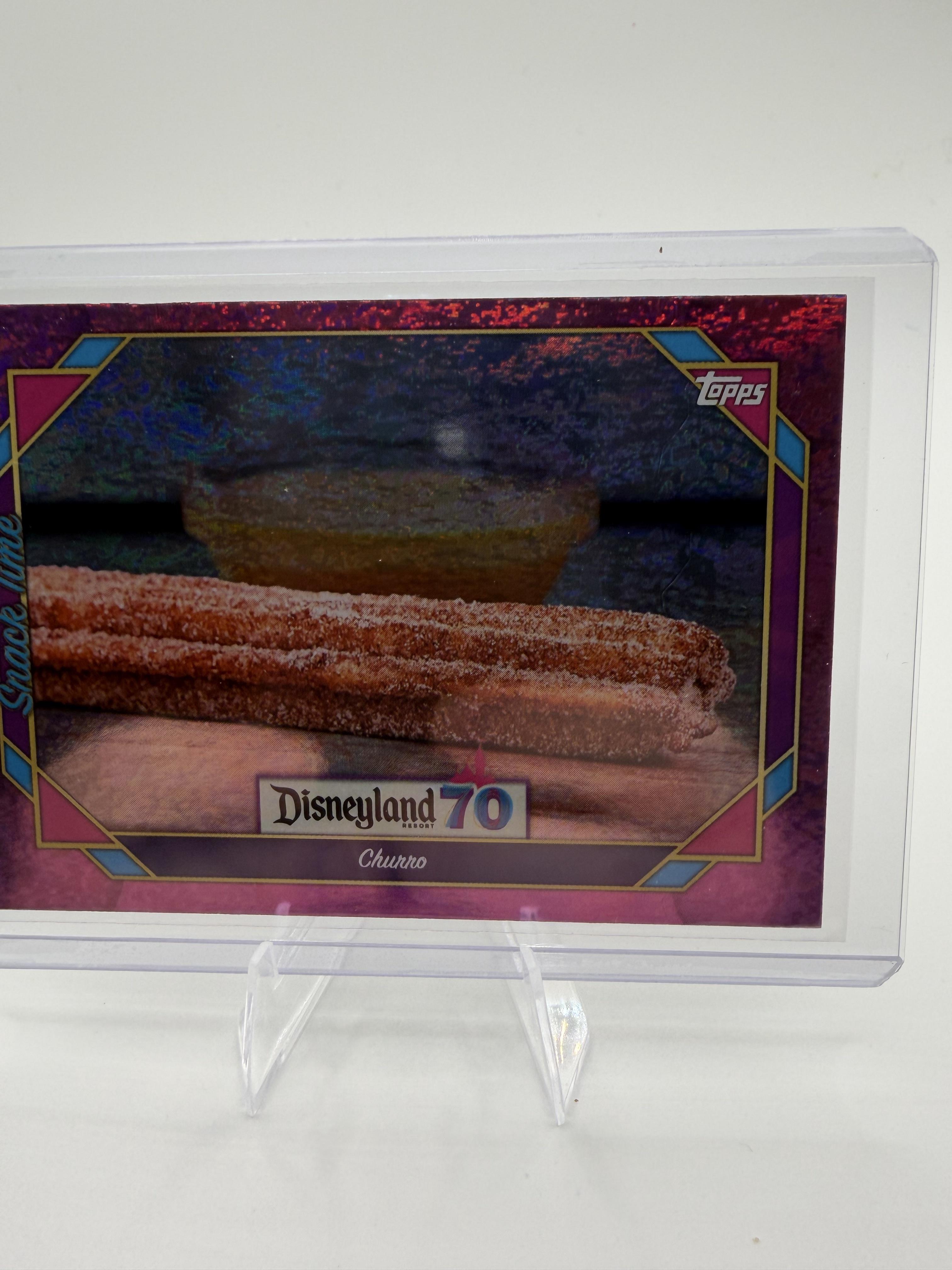 2025 Topps Disneyland 70th  Churro #104 Purple Glitter Foil Parallel
