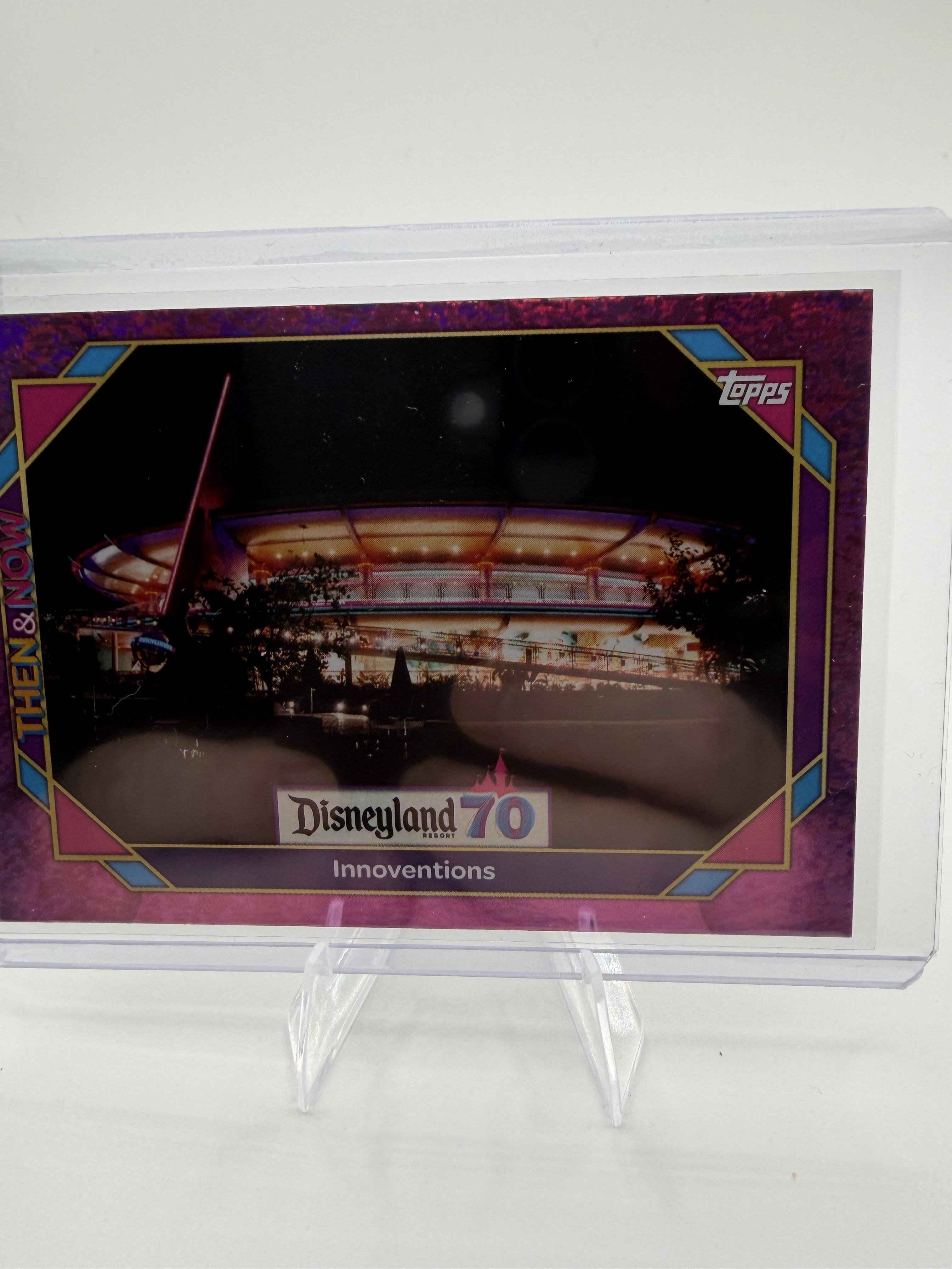 2025 Topps Disneyland 70th Innoventions #67 Purple Glitter Foil Parallel