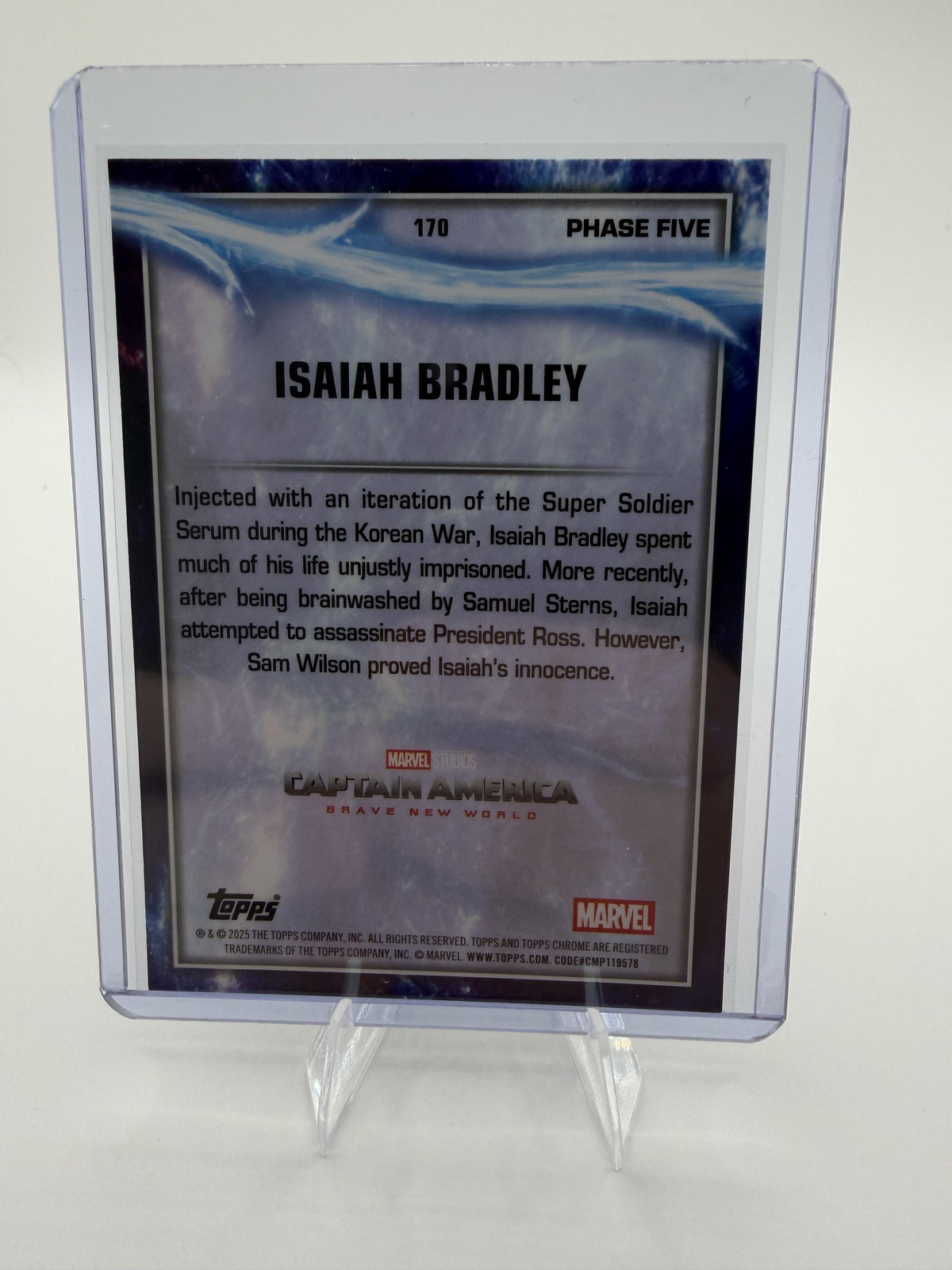 2025 Topps Chrome Marvel Studios Isaiah Bradley Card  Refractor