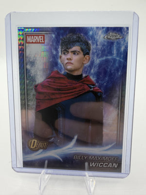 2025 Topps Chrome Marvel Studios Wiccan Billy Maximoff DEBUT Card #165 Agatha