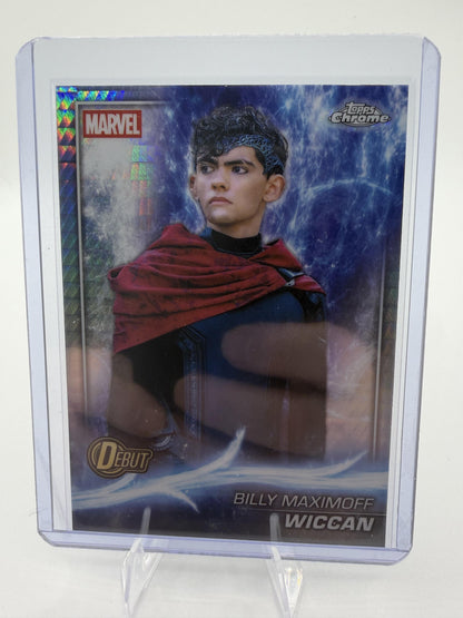 2025 Topps Chrome Marvel Studios Wiccan Billy Maximoff DEBUT Card #165 Agatha