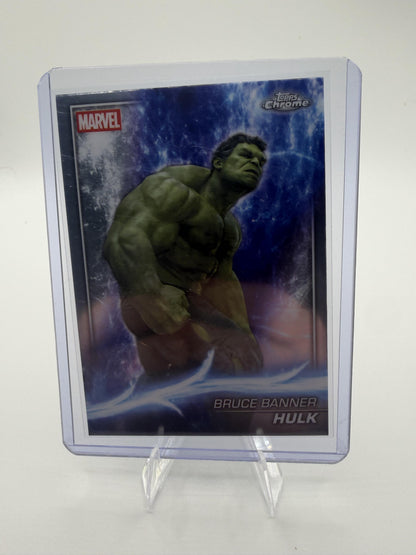 2025 Topps Chrome Marvel Studios Hulk Refractor #27 Phase One Card