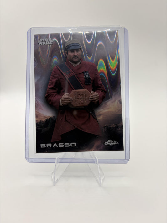 2025 Topps Chrome Star Wars Brasso #109 Raywave Refractor Andor MCU