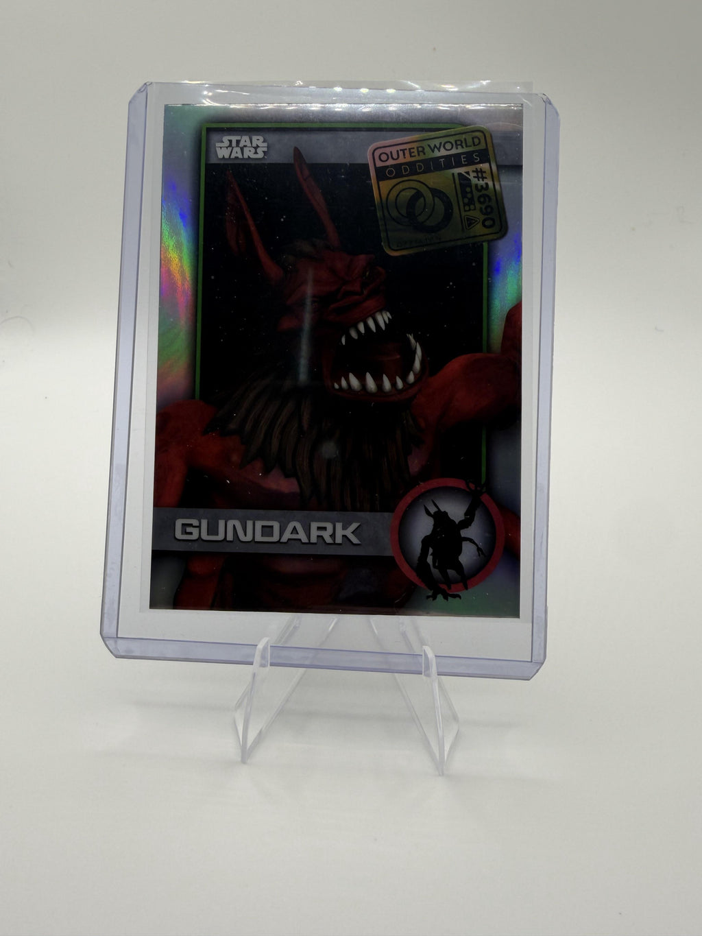 2025 Topps Chrome Star Wars Gundark Outer World Oddities Refractor #UO-5