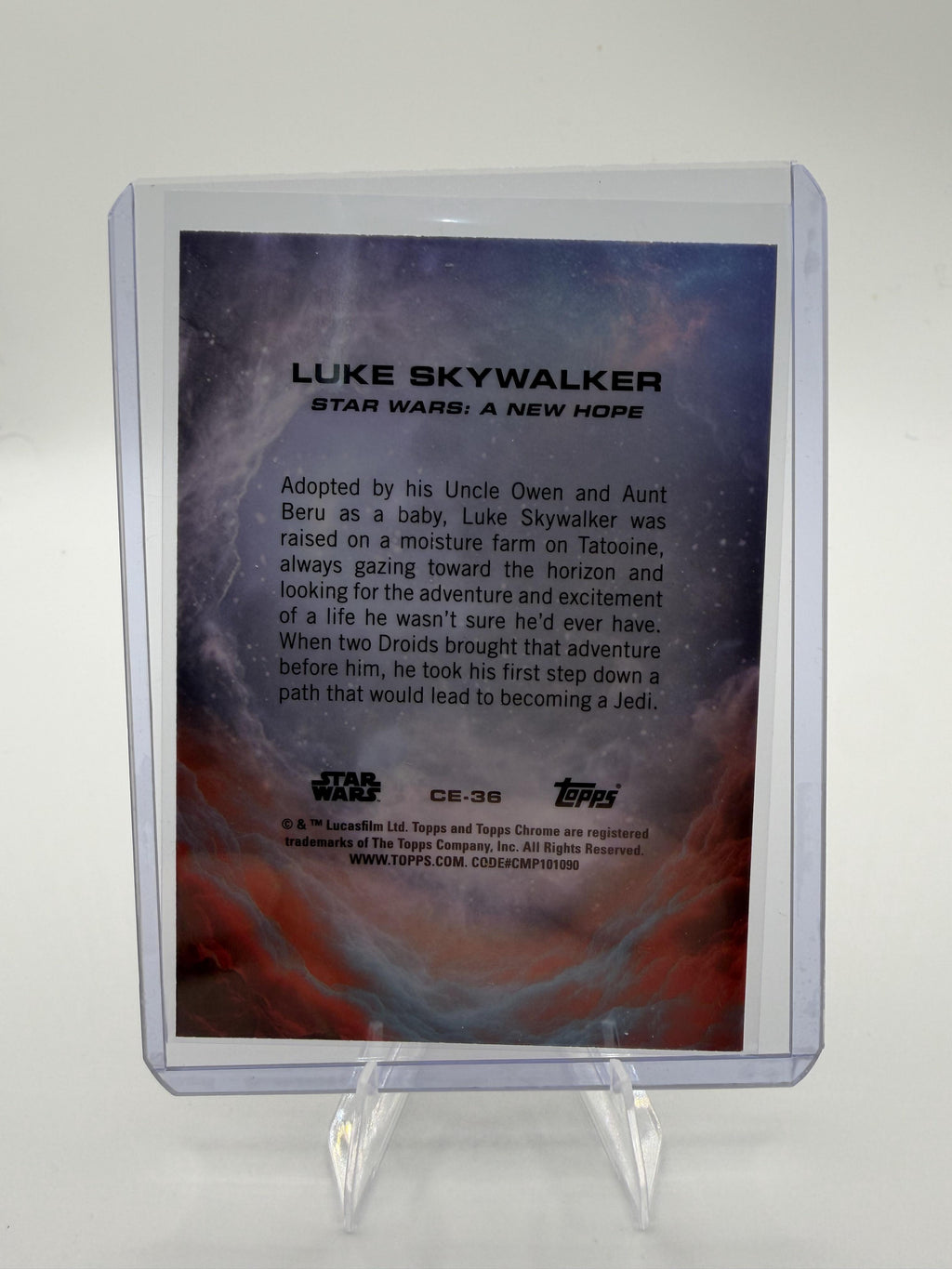 2025 Topps Chrome Star Wars Luke Skywalker #CE-36 Costco SP