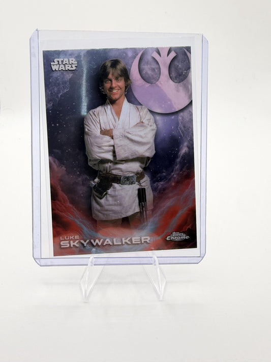2025 Topps Chrome Star Wars Luke Skywalker #CE-36 Costco SP