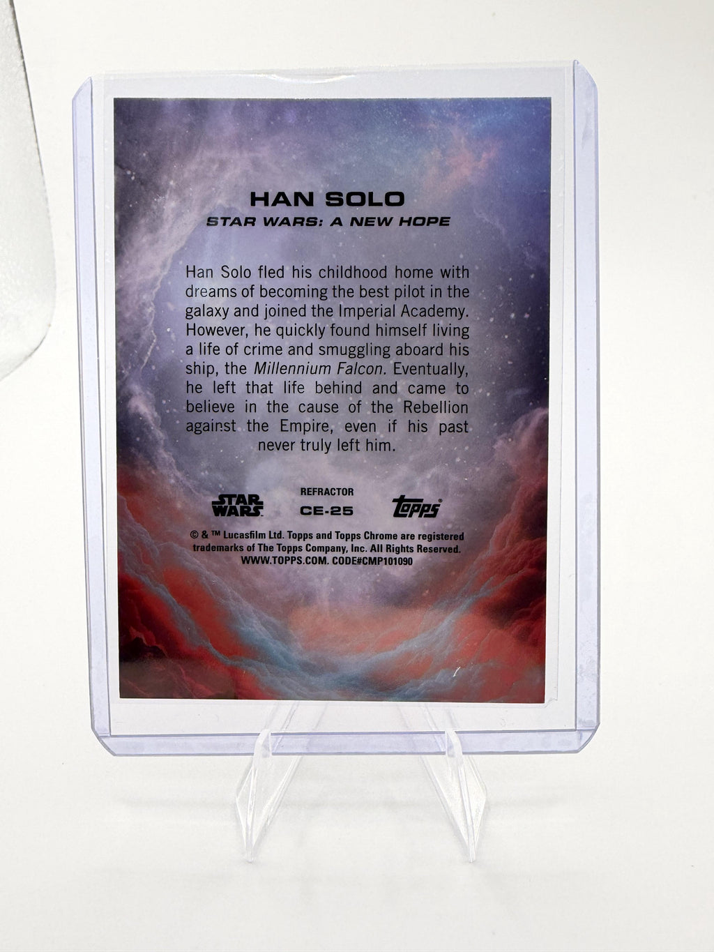 2025 Topps Chrome Star Wars Han Solo #CE-25 Costco SP Variation