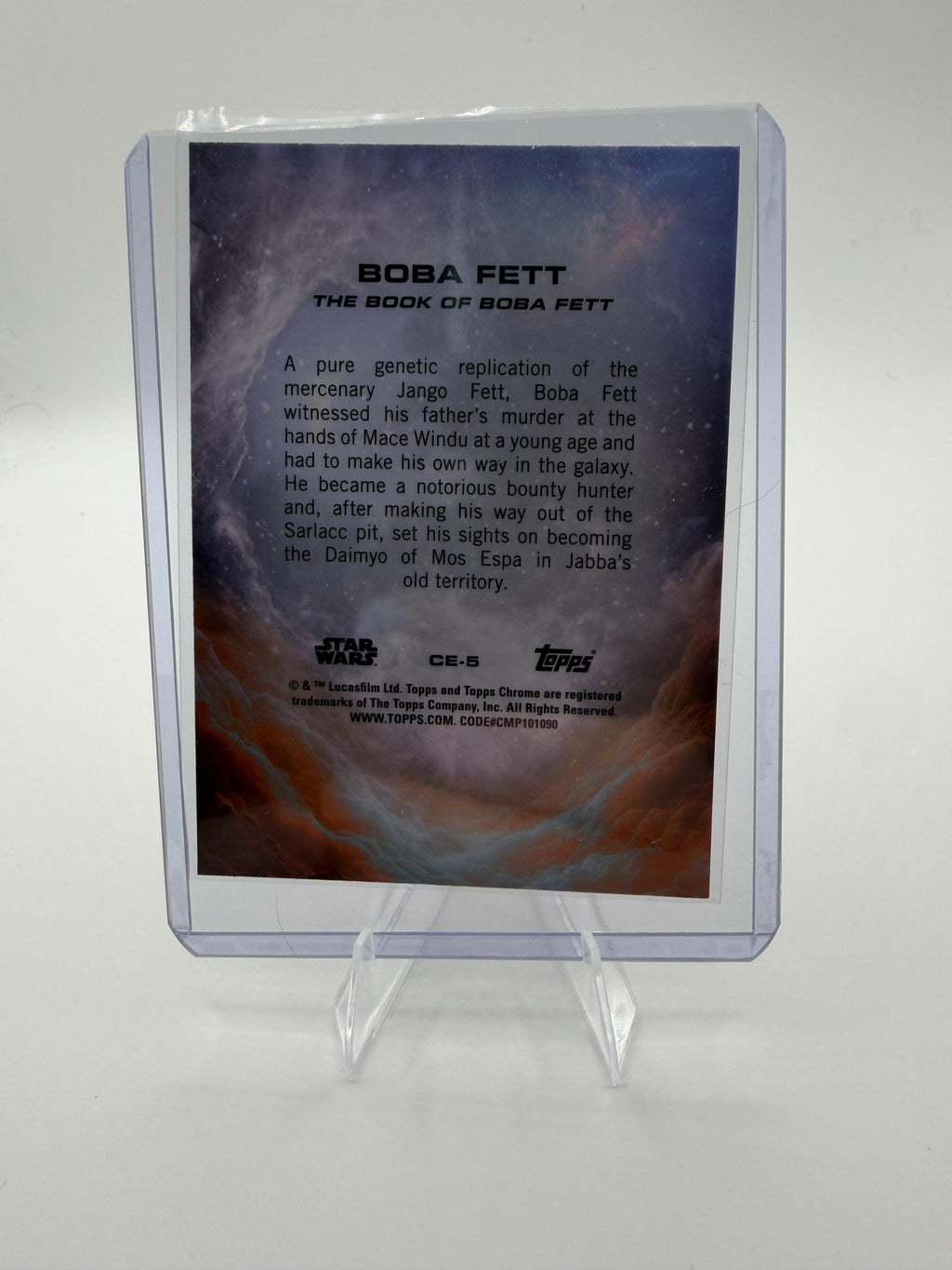2025 Topps Chrome Star Wars Boba Fett #CE-5 Costco  SP Bounty Hunter