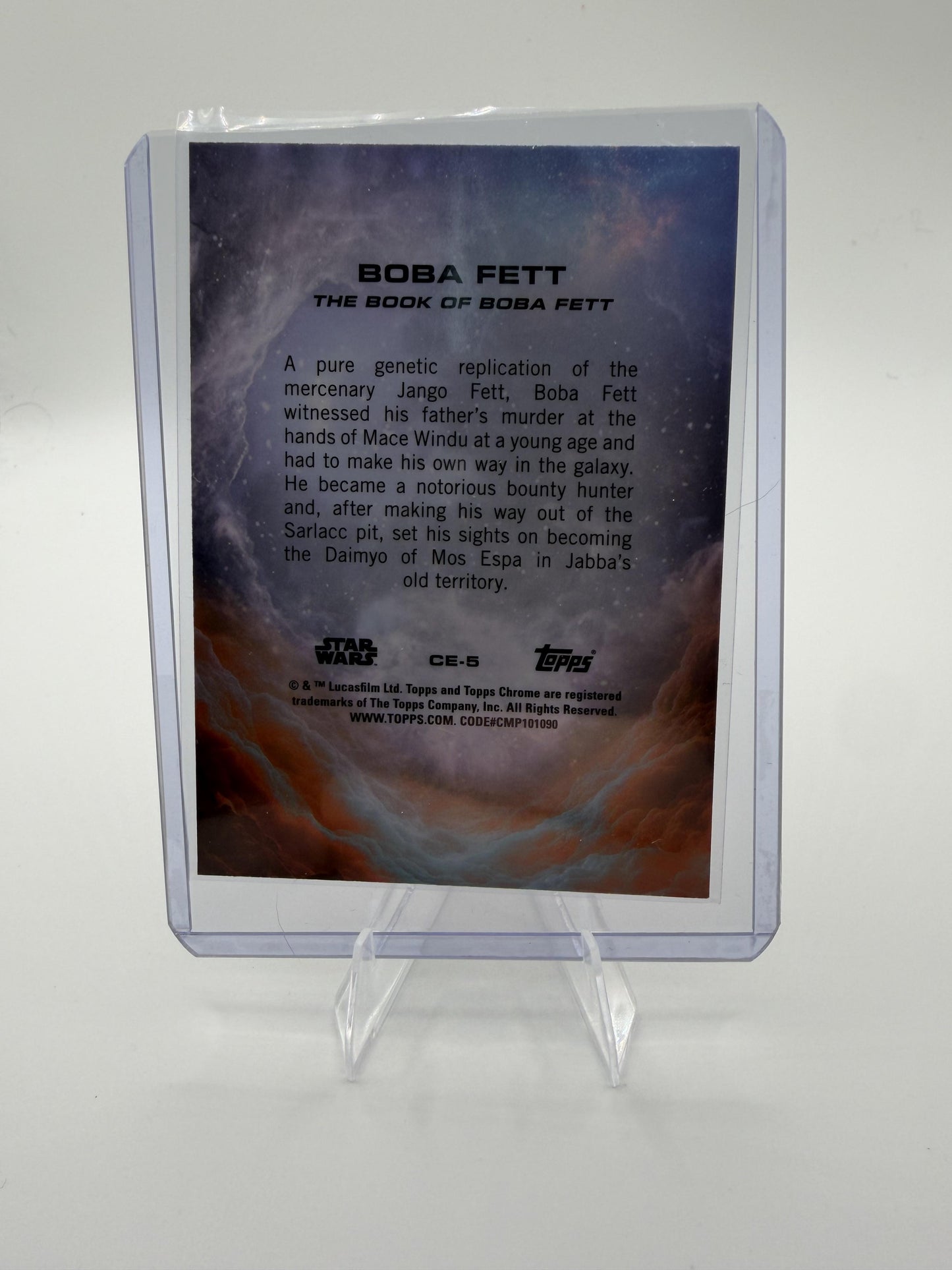 2025 Topps Chrome Star Wars Boba Fett #CE-5 Costco  SP Bounty Hunter