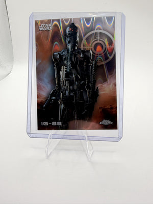 2025 Topps Chrome Star Wars IG-88 #124 Raywave Refractor Bounty Hunter ESB