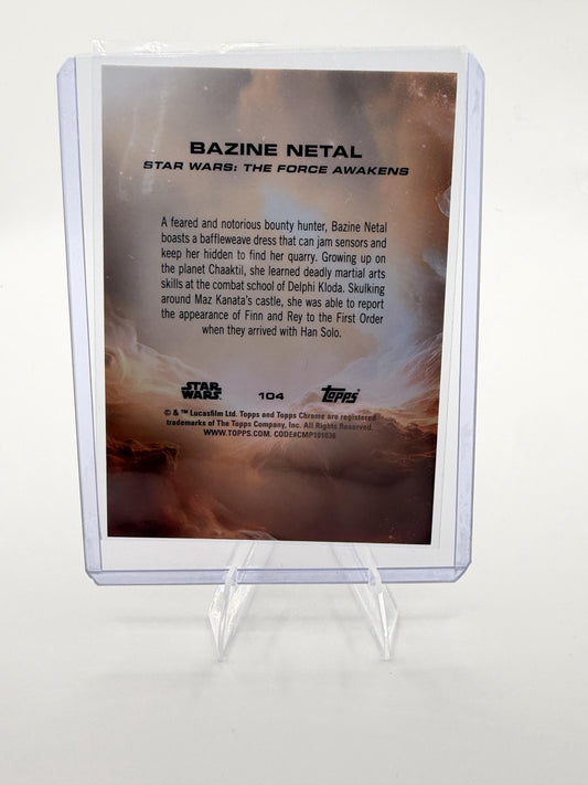 2025 Topps Chrome Star Wars Bazine Netal #104 Raywave Refractor Force Awakens