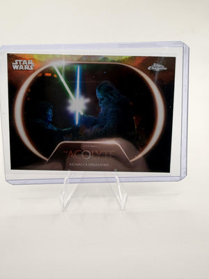 2025 Topps Chrome Star Wars Kelnacca Unleashed #AC-19 Refractor The Acolyte