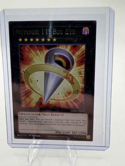 2020 Yu-Gi-Oh Phantom Revenge Number 11: Big Eye PHRE-EN013 Rare 1st Edition