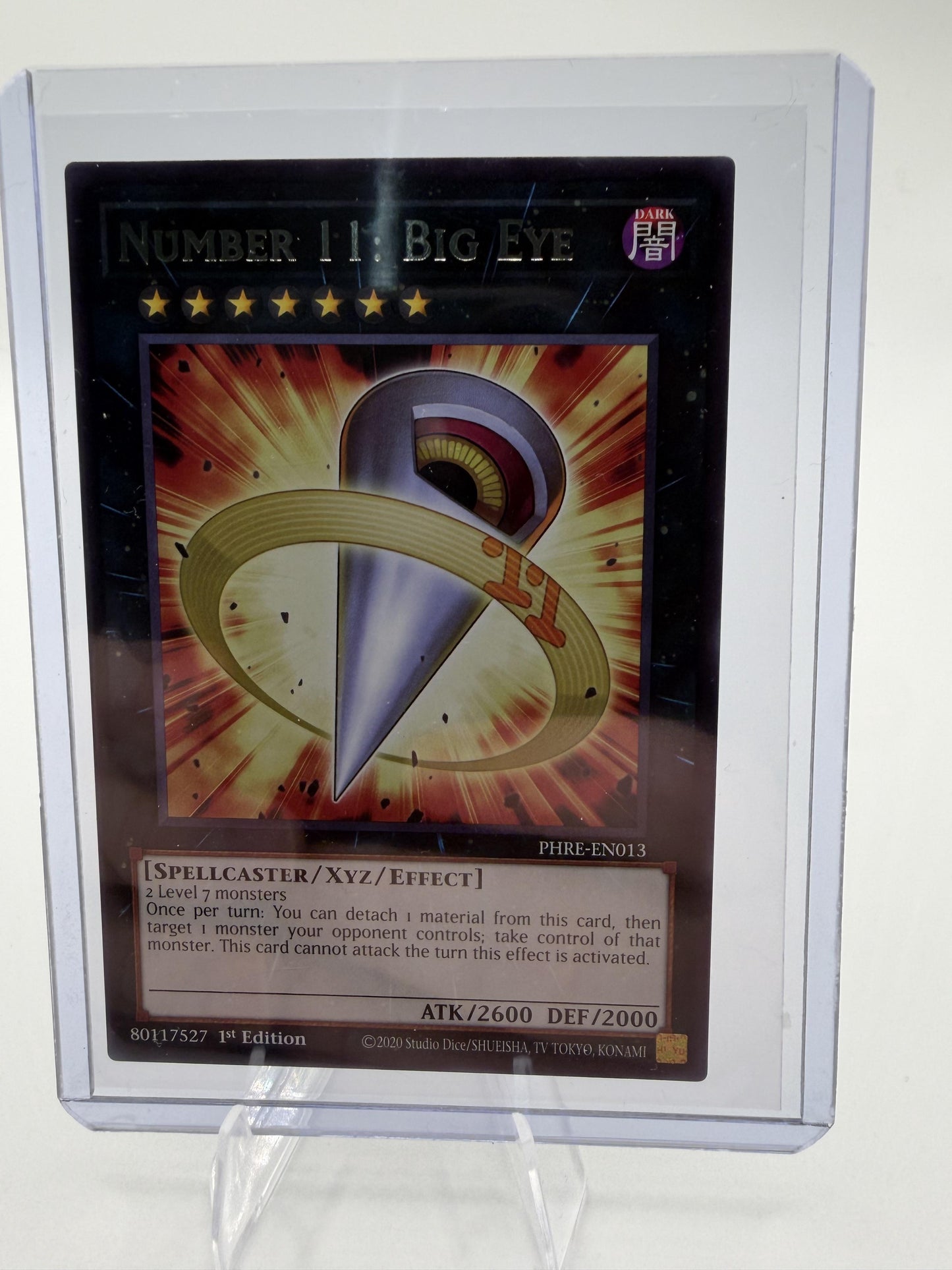 2020 Yu-Gi-Oh Phantom Revenge Number 11: Big Eye PHRE-EN013 Rare 1st Edition