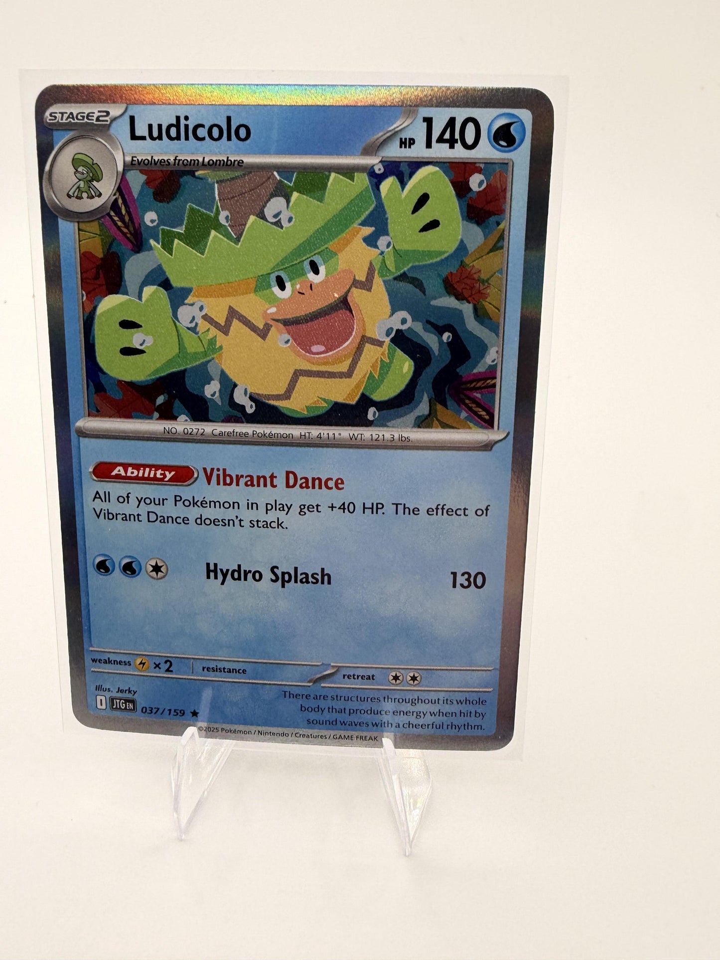 Pokémon TCG SV09: Journey Together Ludicolo Card Rare,Holo
