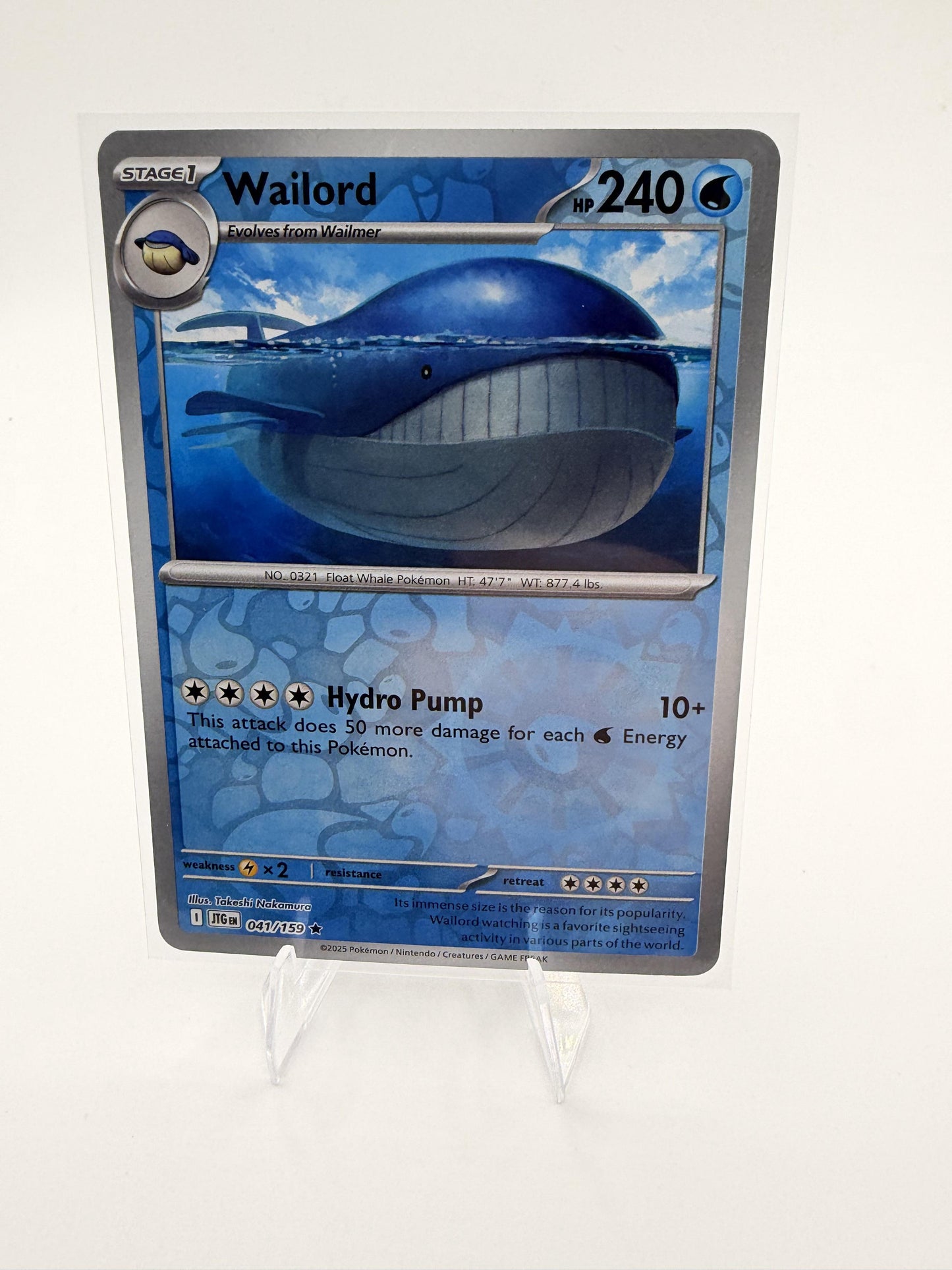 SV09: Journey Together Wailord Card Rare,Holo Pokémon TCG
