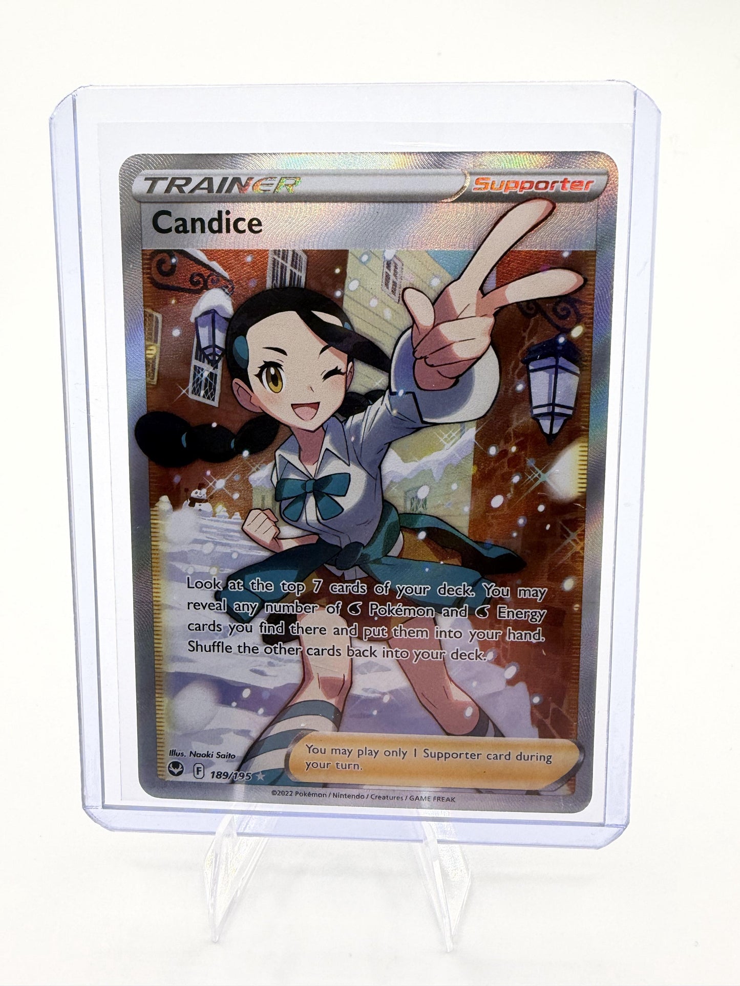 Candice 189/195 - Silver Tempest - Pokemon TCG - Full Art Trainer - Ultra Rare