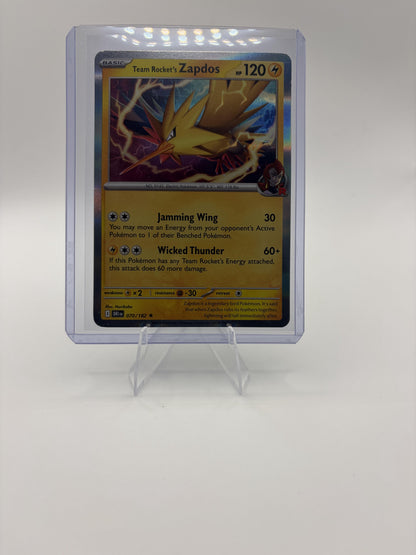 Team Rocket's Zapdos 070/182 - Surging Sparks - Pokemon TCG - Holo Rare - NM