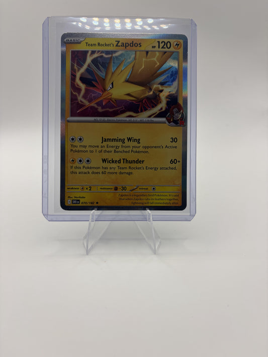 Team Rocket's Zapdos 070/182 - Surging Sparks - Pokemon TCG - Holo Rare - NM