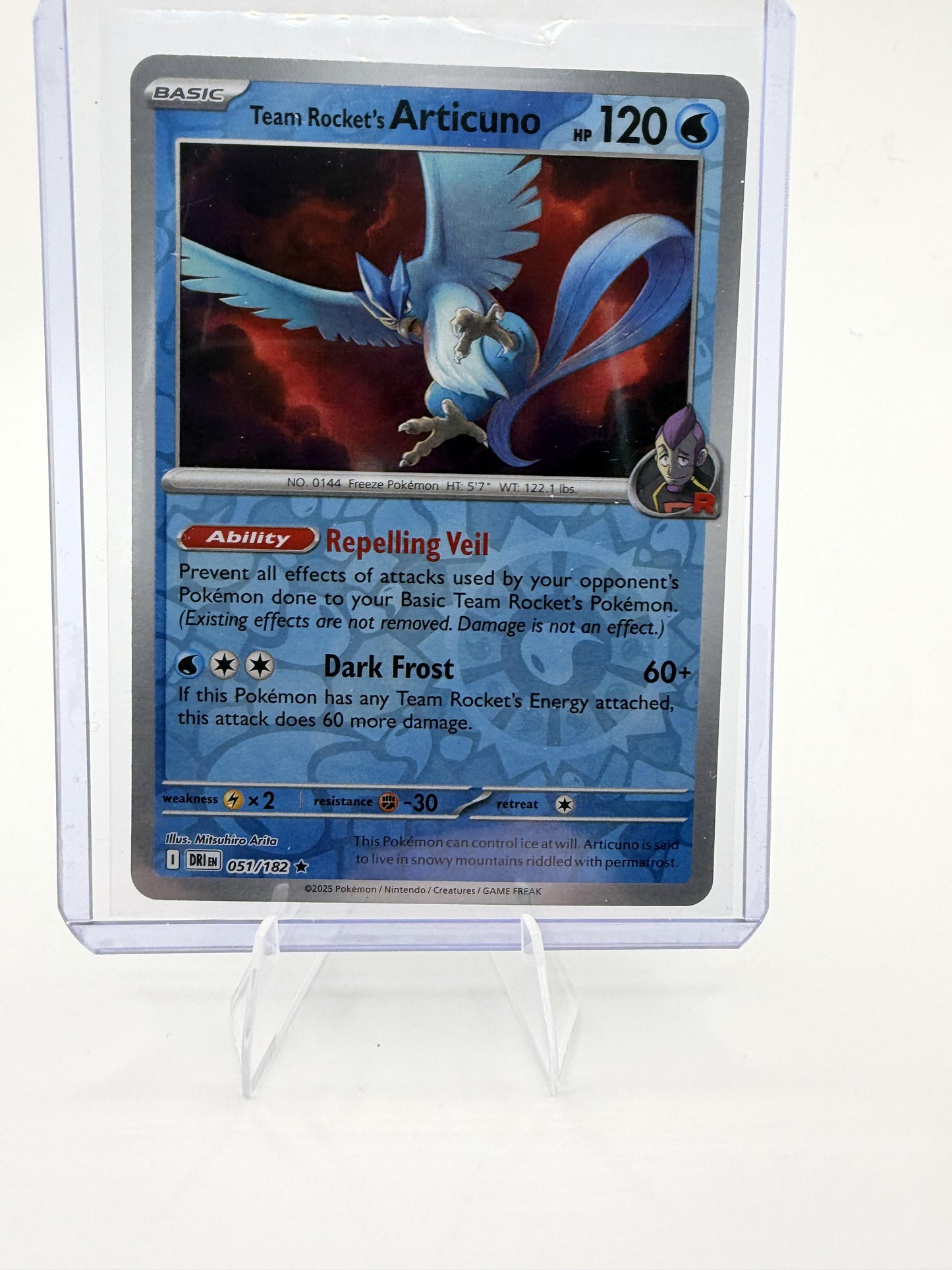 Team Rocket's Articuno 051/182 - Destined Rivals - Pokemon TCG - Holo Rare NM