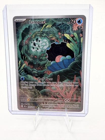 Clamperl 195/182 - Destined Rivals - Pokemon TCG - Illustration Rare - Full Art
