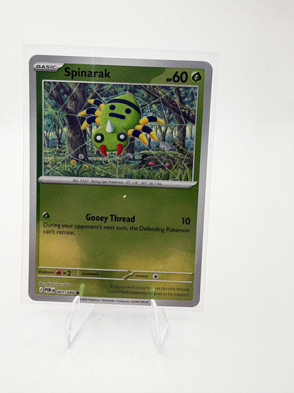 2026 Pokemon Perfect Order Spinarak 001/088 Reverse Holo NM Katsunori Sato Art