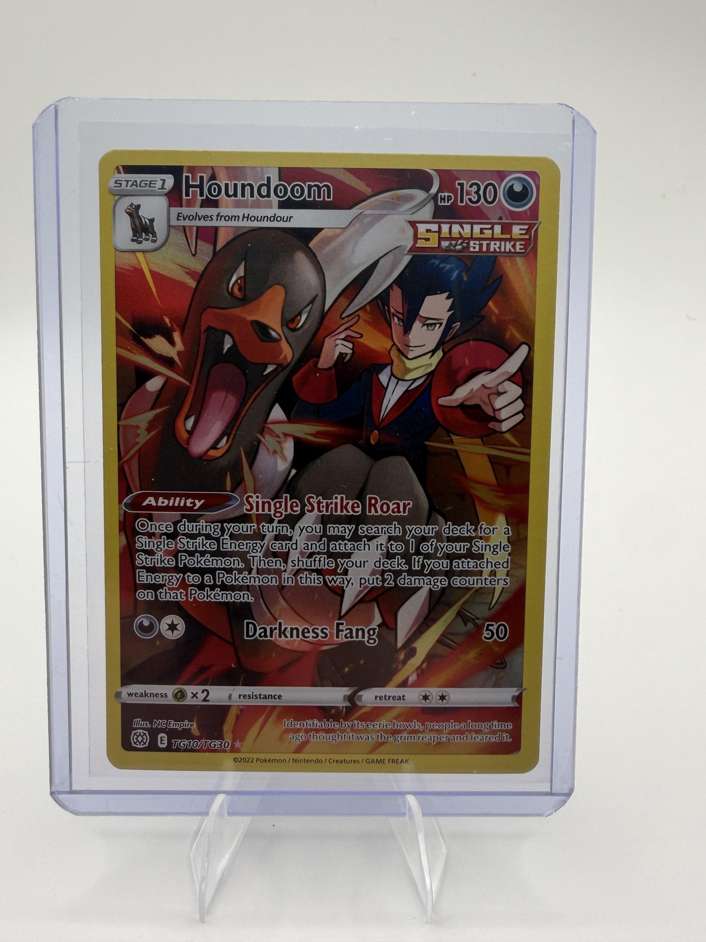 2022 Pokemon Brilliant Stars Houndoom TG10/TG30 Trainer Gallery NM