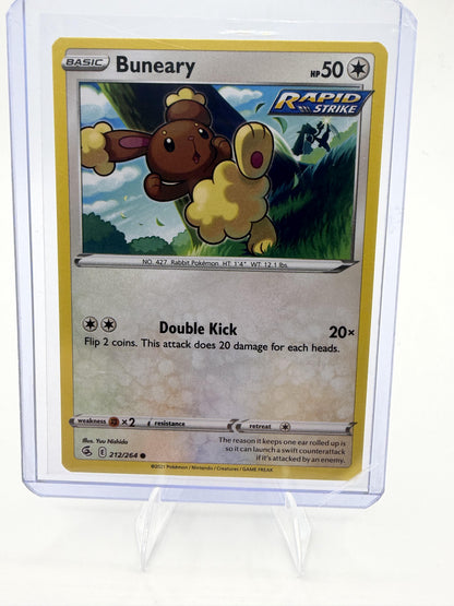 Buneary 212/264 - Fusion Strike - Pokemon TCG - Rapid Strike - Common - NM