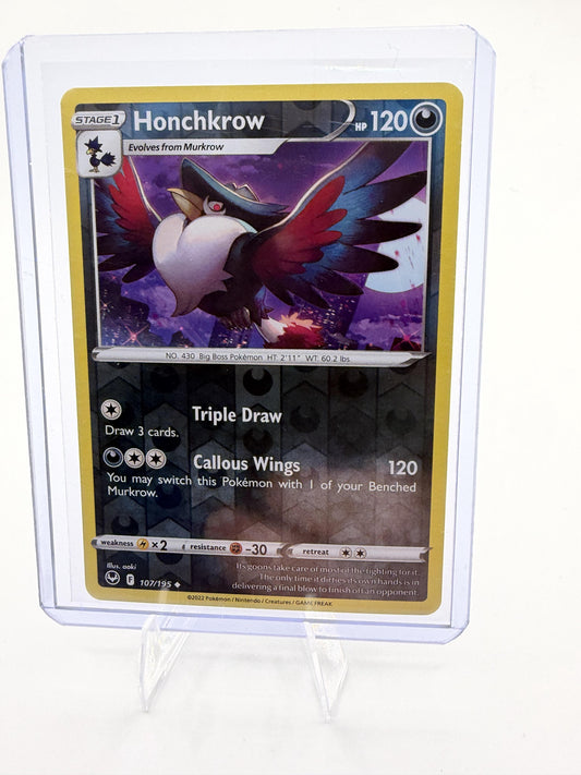 Honchkrow 107/195 - Silver Tempest - Pokemon TCG -  NM
