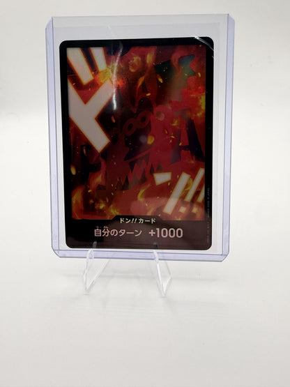 One Piece Card Game Japanese Special DON!! Card Flame Flare Promo OP-01 Style