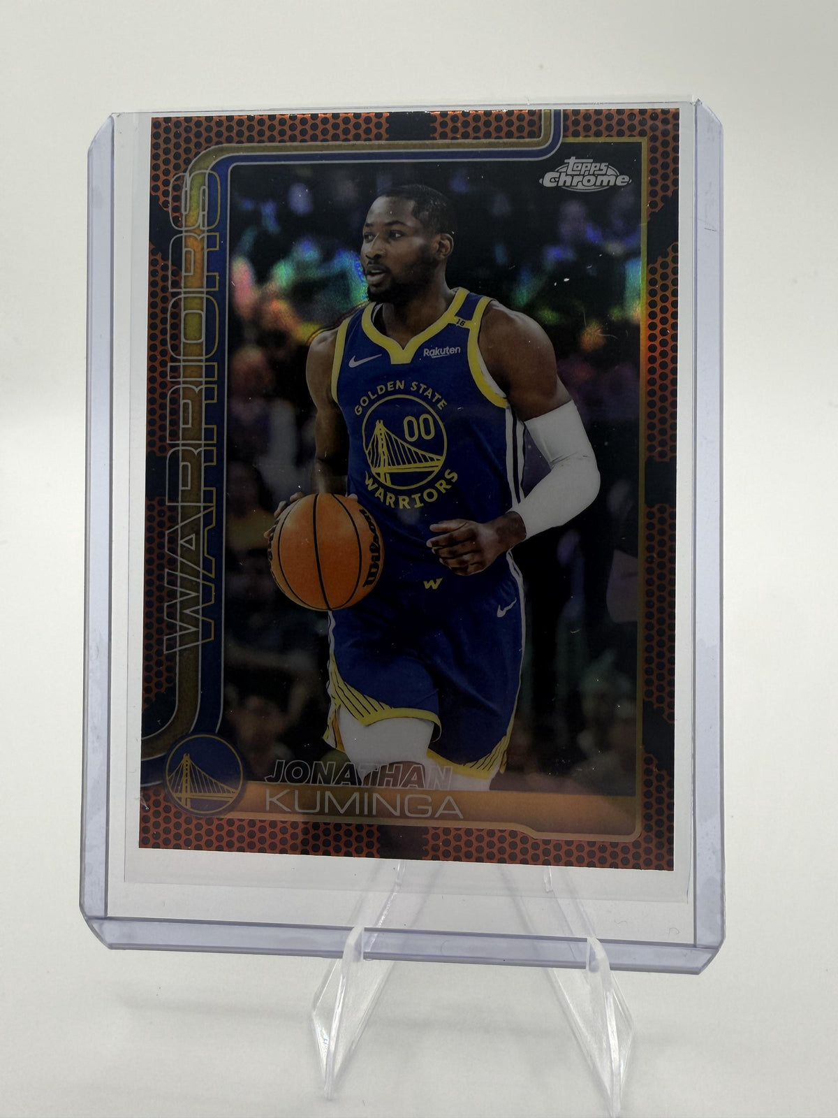 2025-26 Topps Chrome Jonathan Kuminga Basketball Border Refractor SP #211 GSW
