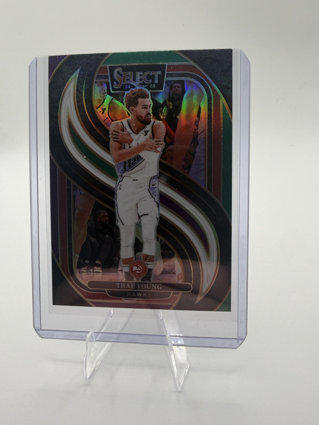 2024-25 Panini Select Trae Young Premier Level  Prizm #123 Atlanta Hawks