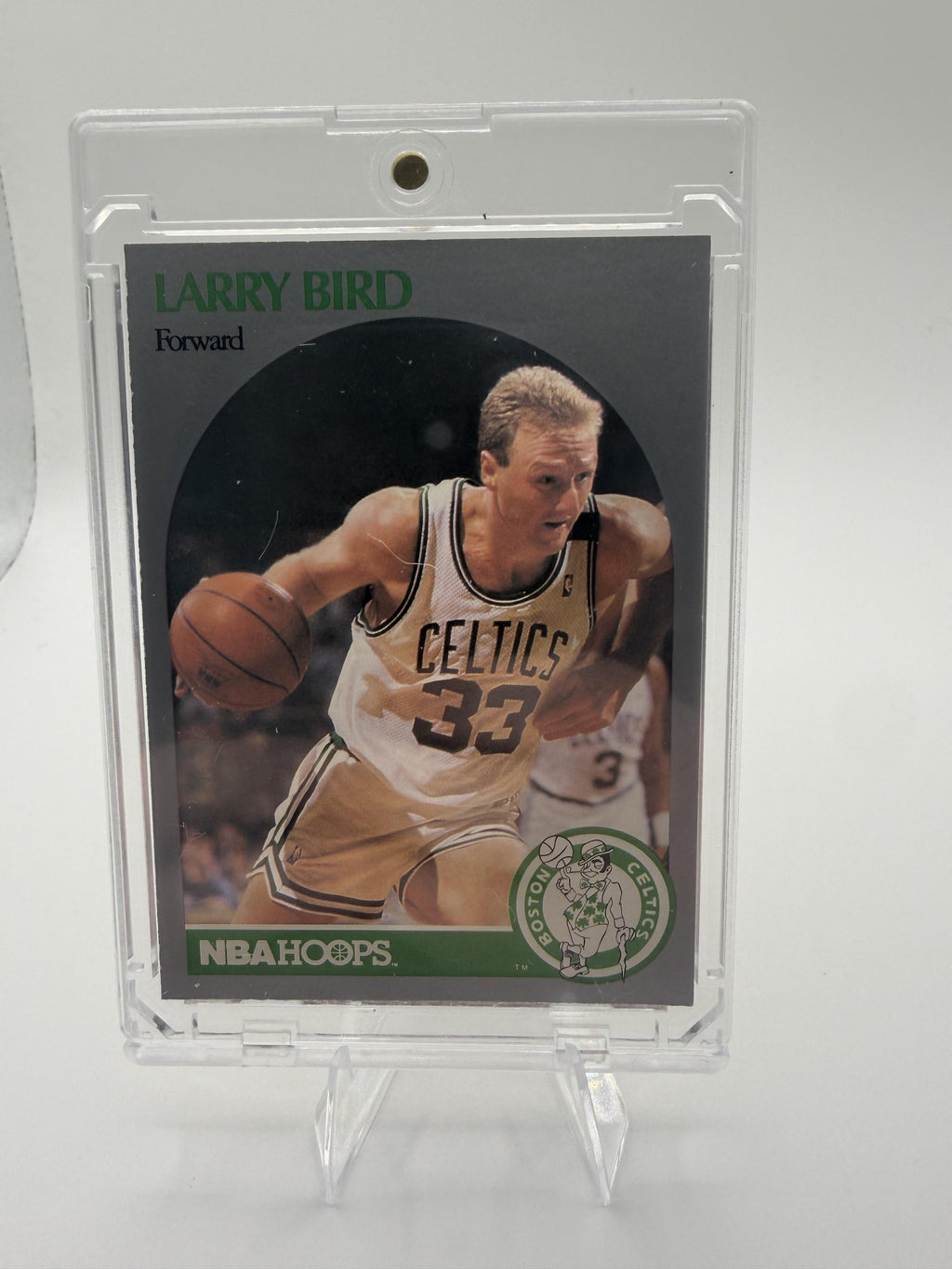 1990-91 Hoops Larry Bird Card - Age showing on edges a little
