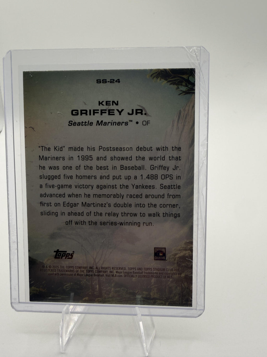 2025 Stadium Club Ken Griffey Jr. Savage Sluggers #SS-24  Mariners Rainbow Foil