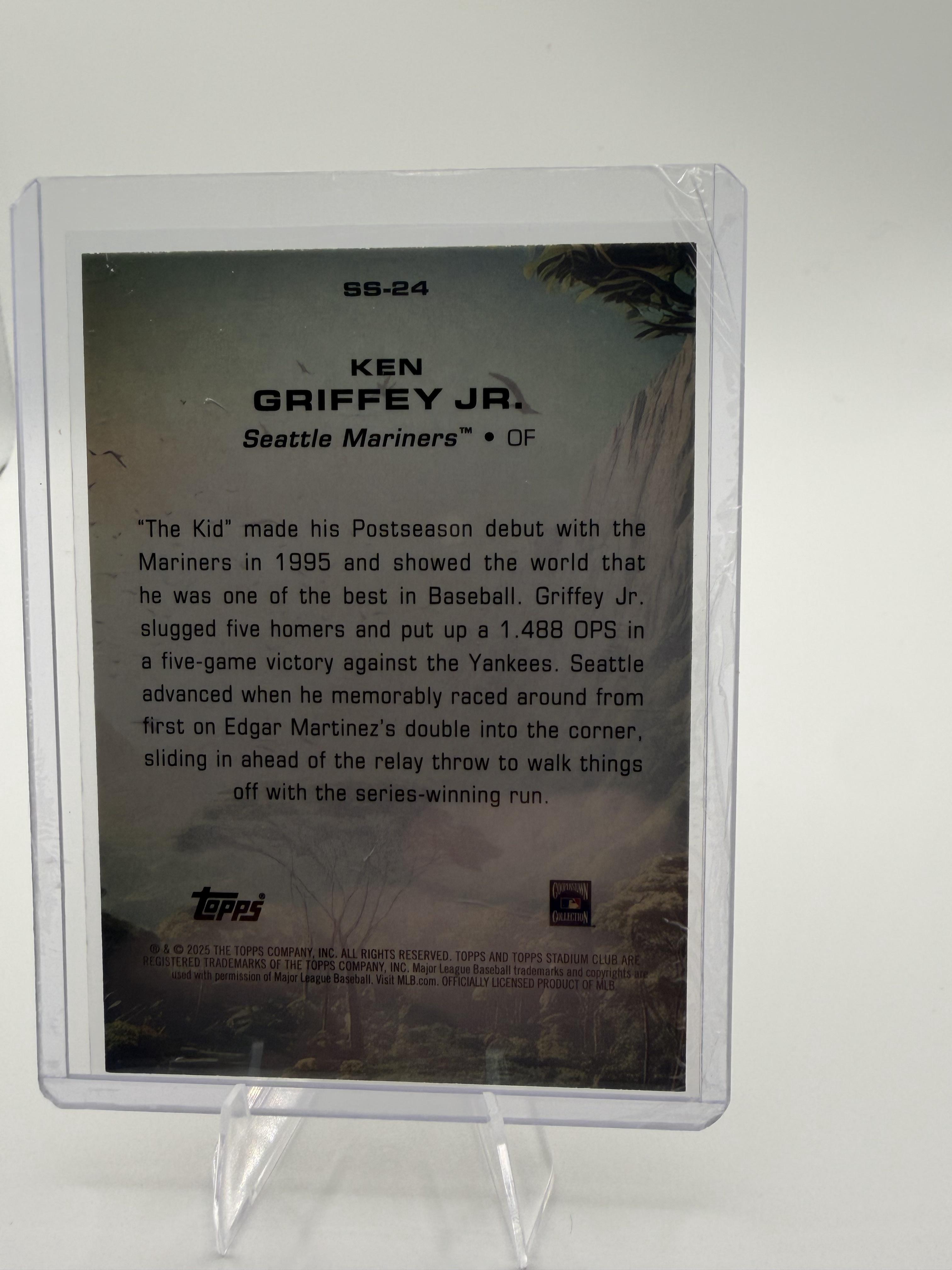 2025 Stadium Club Ken Griffey Jr. Savage Sluggers #SS-24  Mariners Rainbow Foil