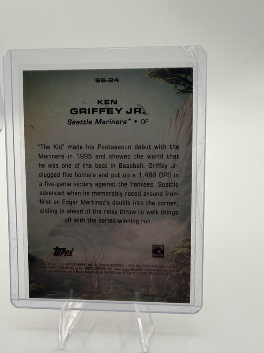 2025 Stadium Club Ken Griffey Jr. Savage Sluggers #SS-24  Mariners Rainbow Foil