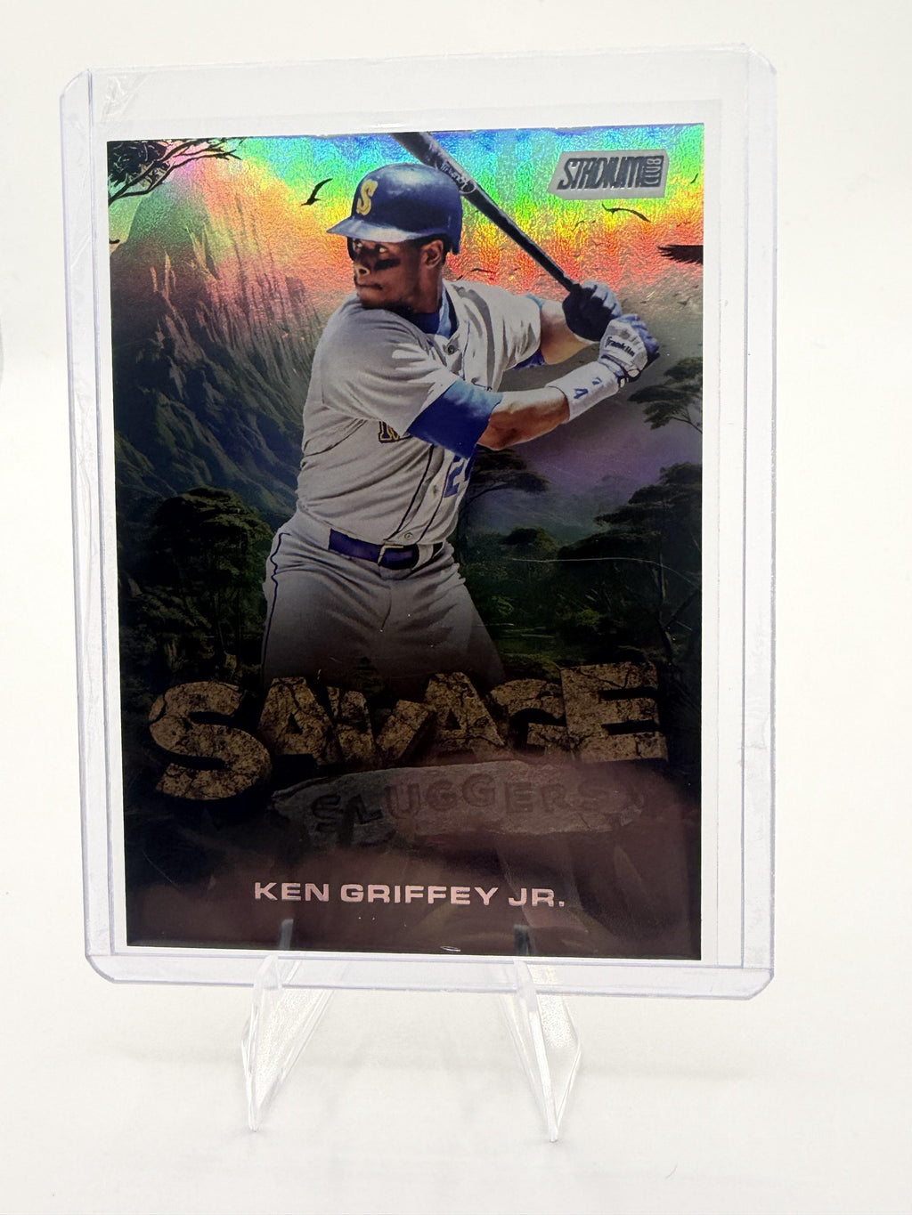 2025 Stadium Club Ken Griffey Jr. Savage Sluggers #SS-24  Mariners Rainbow Foil
