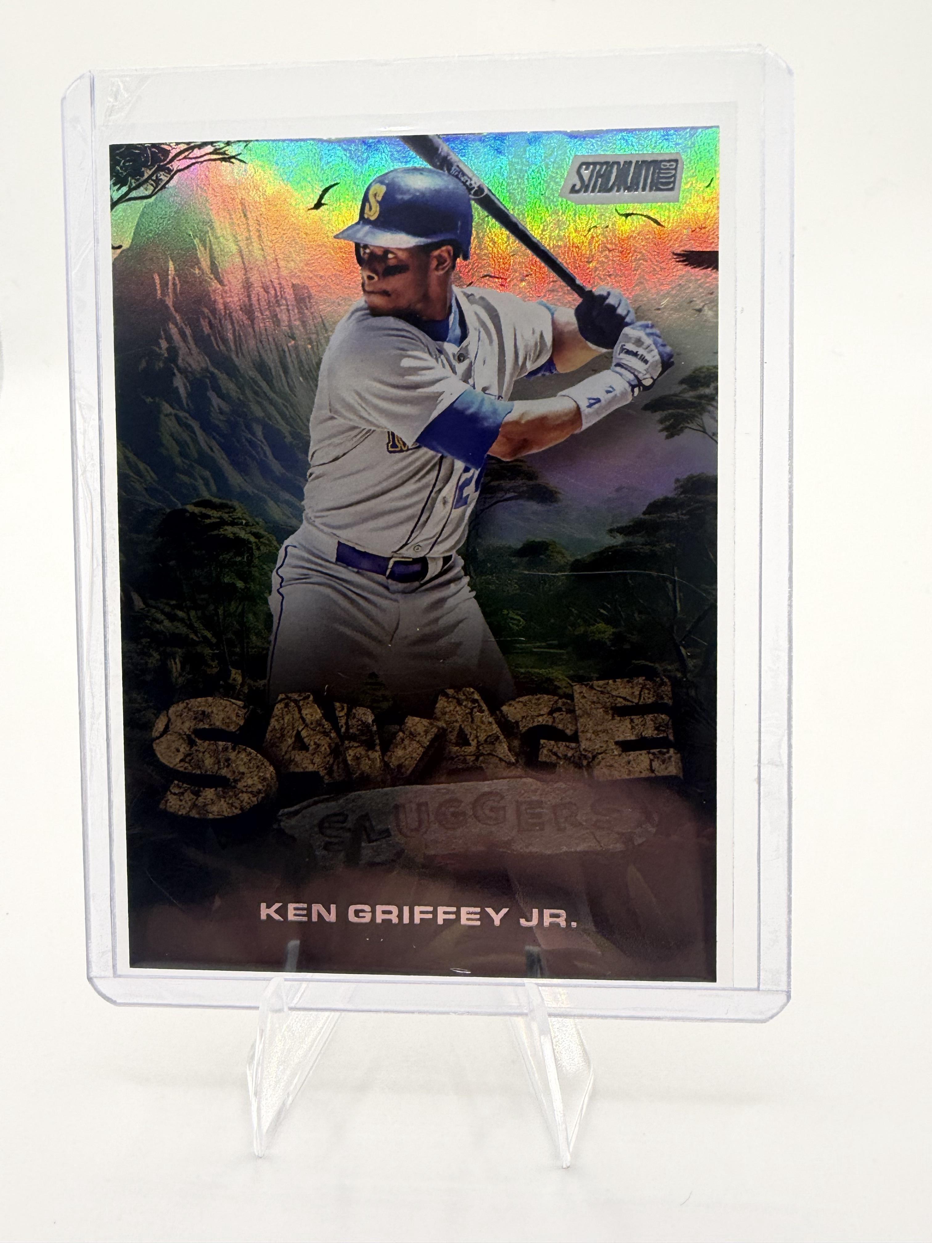 2025 Stadium Club Ken Griffey Jr. Savage Sluggers #SS-24  Mariners Rainbow Foil