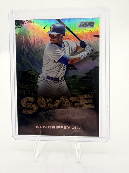 2025 Stadium Club Ken Griffey Jr. Savage Sluggers #SS-24  Mariners Rainbow Foil