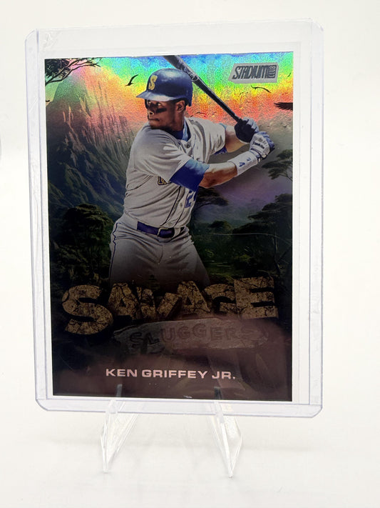 2025 Stadium Club Ken Griffey Jr. Savage Sluggers #SS-24  Mariners Rainbow Foil