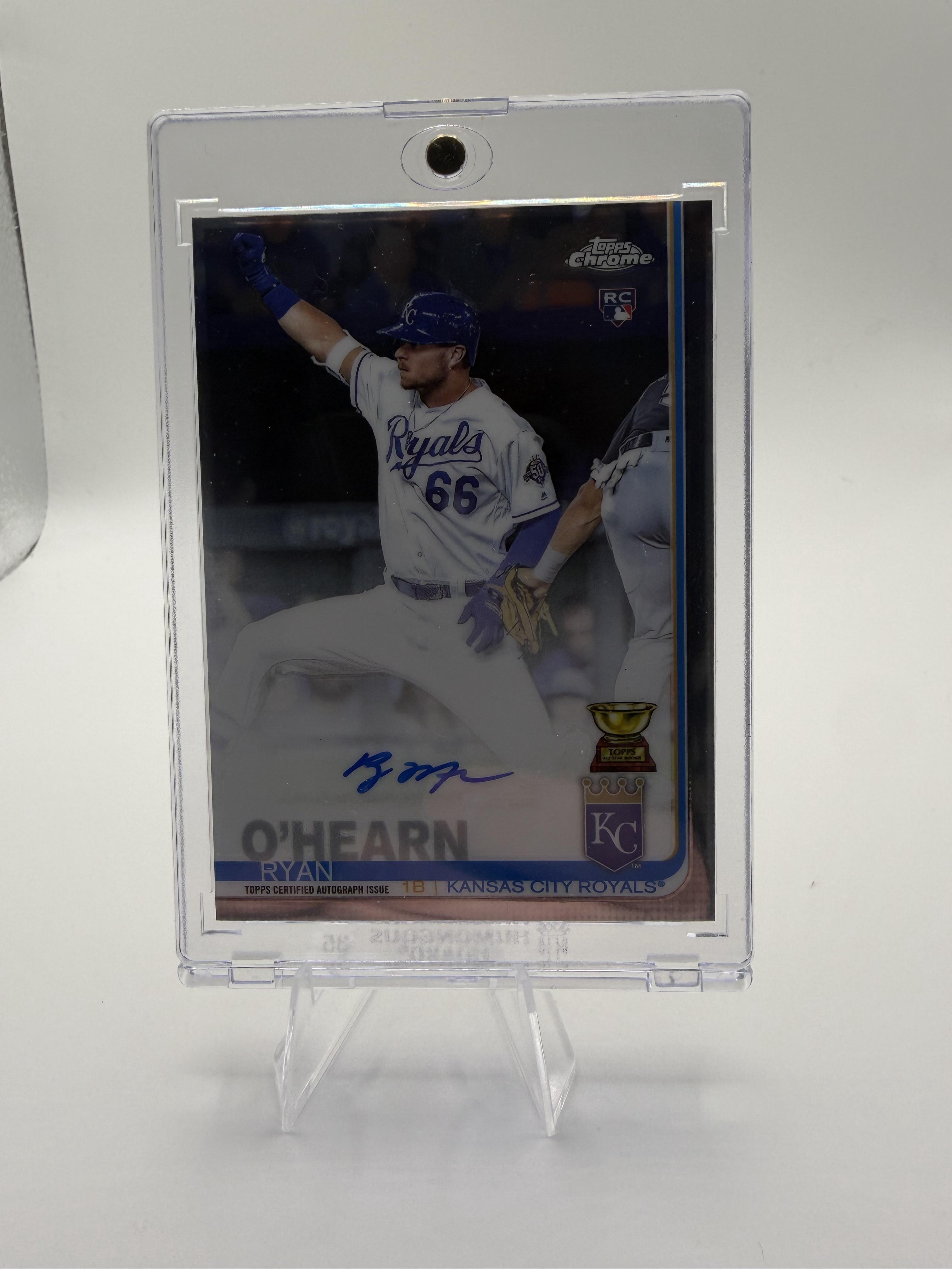 2019 Topps Chrome Ryan O'Hearn Card AU Rookie Autographs AU