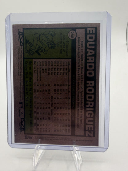 2026 Topps Heritage Eduardo Rodriguez Card Dark Green