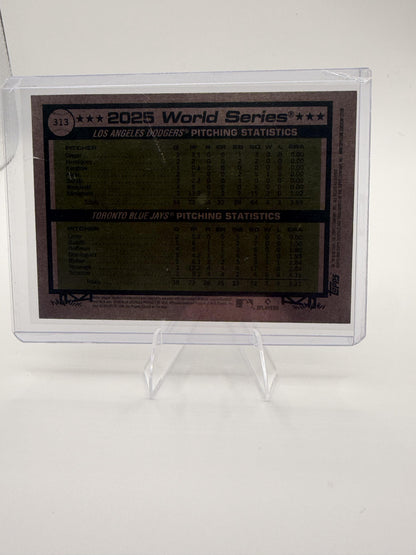 2026 Topps Heritage Yoshinobu Yamamoto World Series Green Border Parallel #313