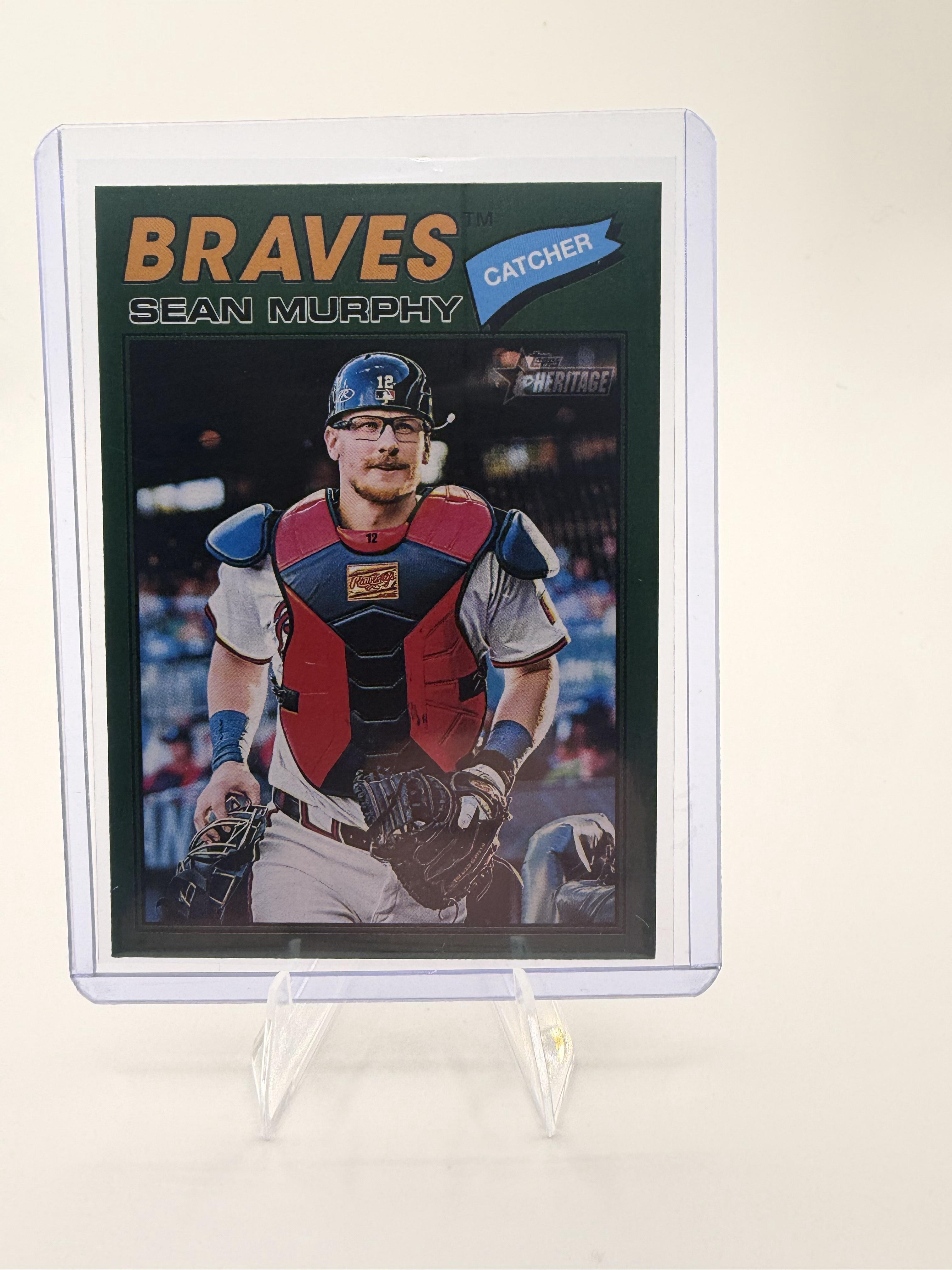 2026 Topps Heritage Sean Murphy Dark Green Border Parallel #273 Braves