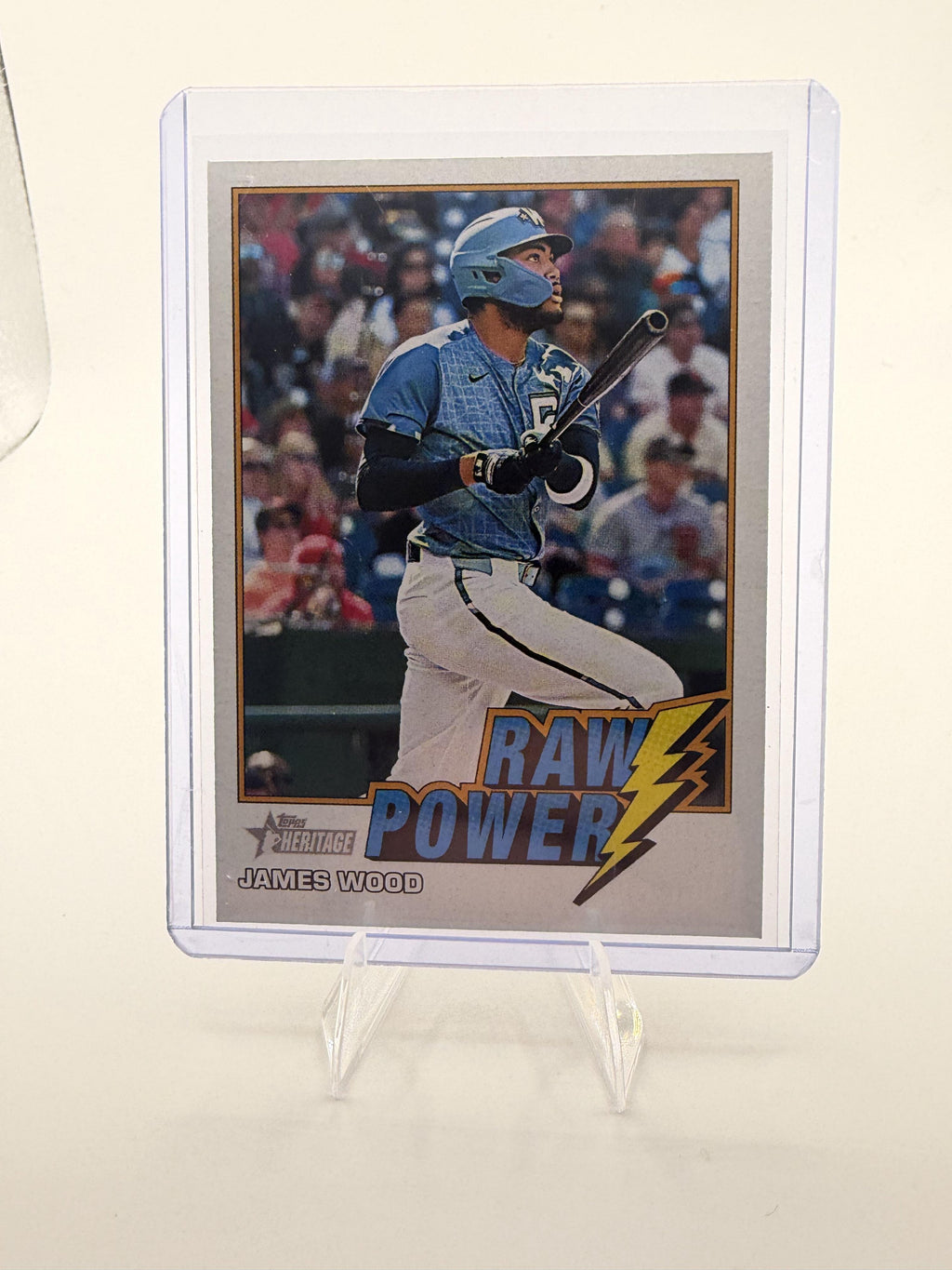 2026 Topps Heritage James Wood Card Raw Power